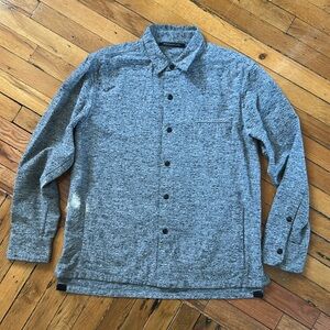 John Elliott Tweed Flannel Snap Button Down